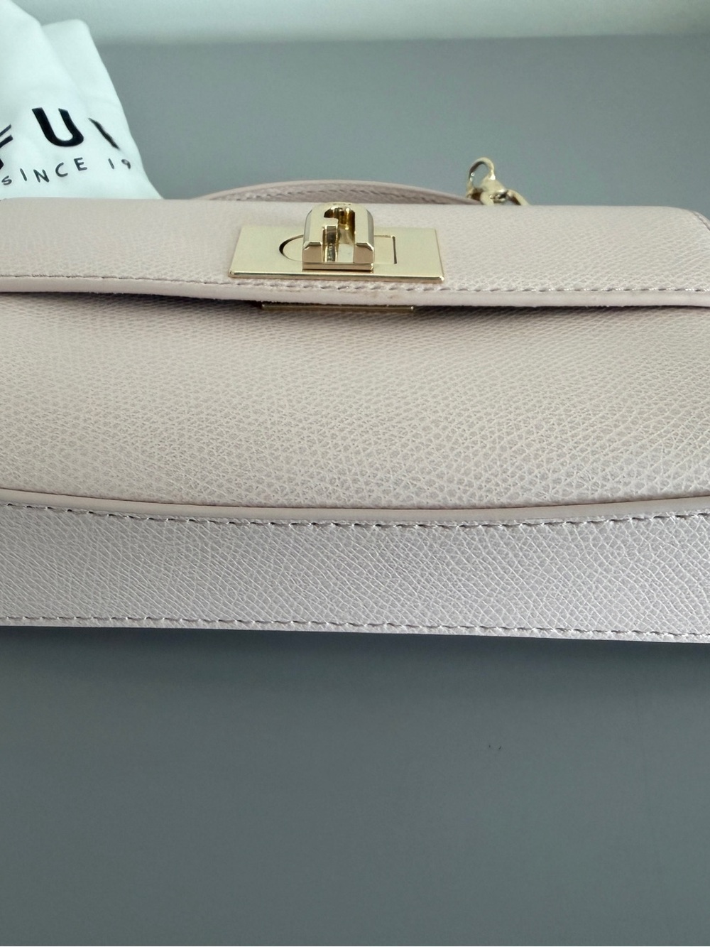 FURLA 1927 Mini Top Handle Bag Pink Shoulder Bag - Picture 4 of 7
